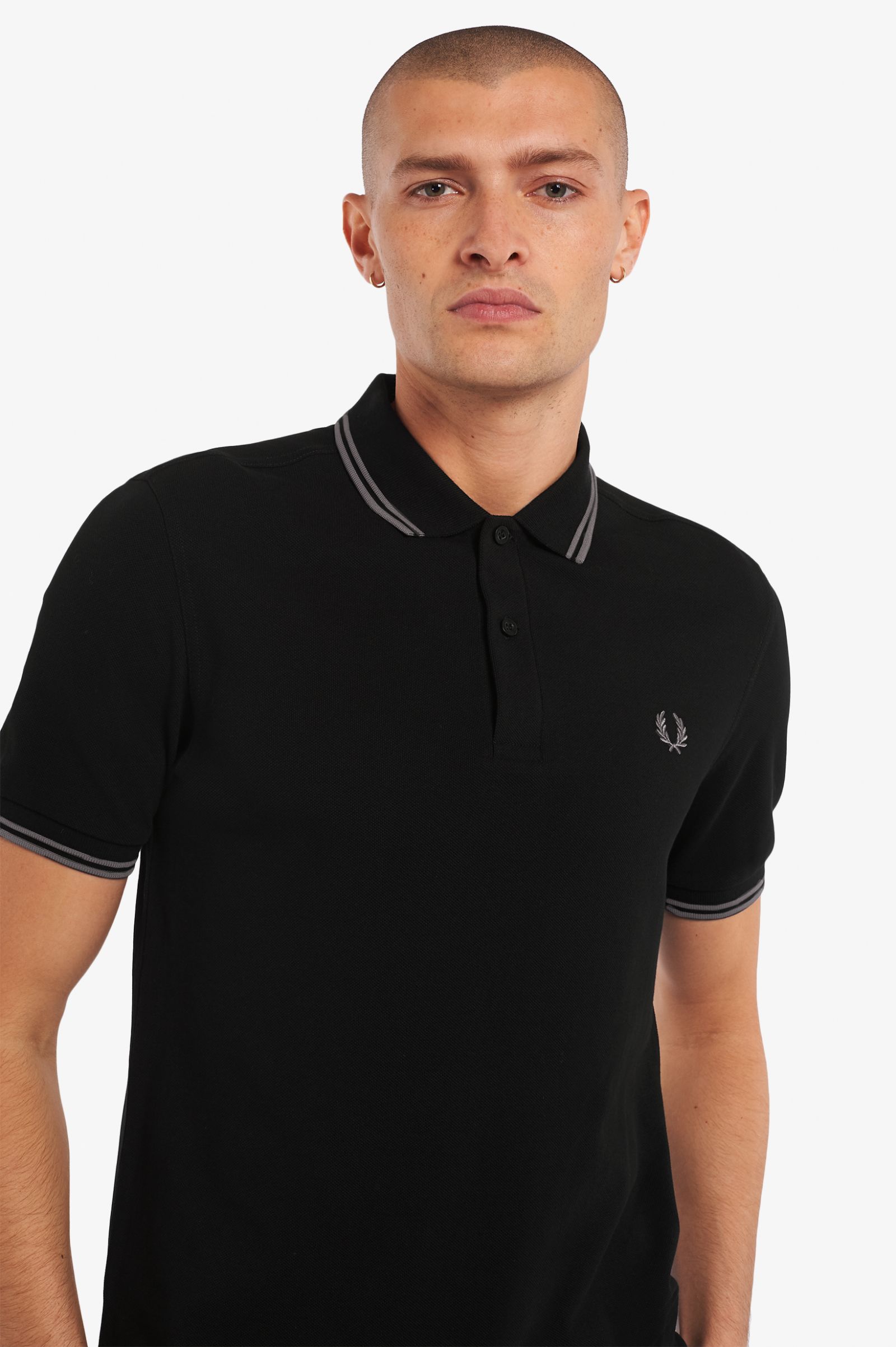 POLO FRED PERRY BLACK METAL
