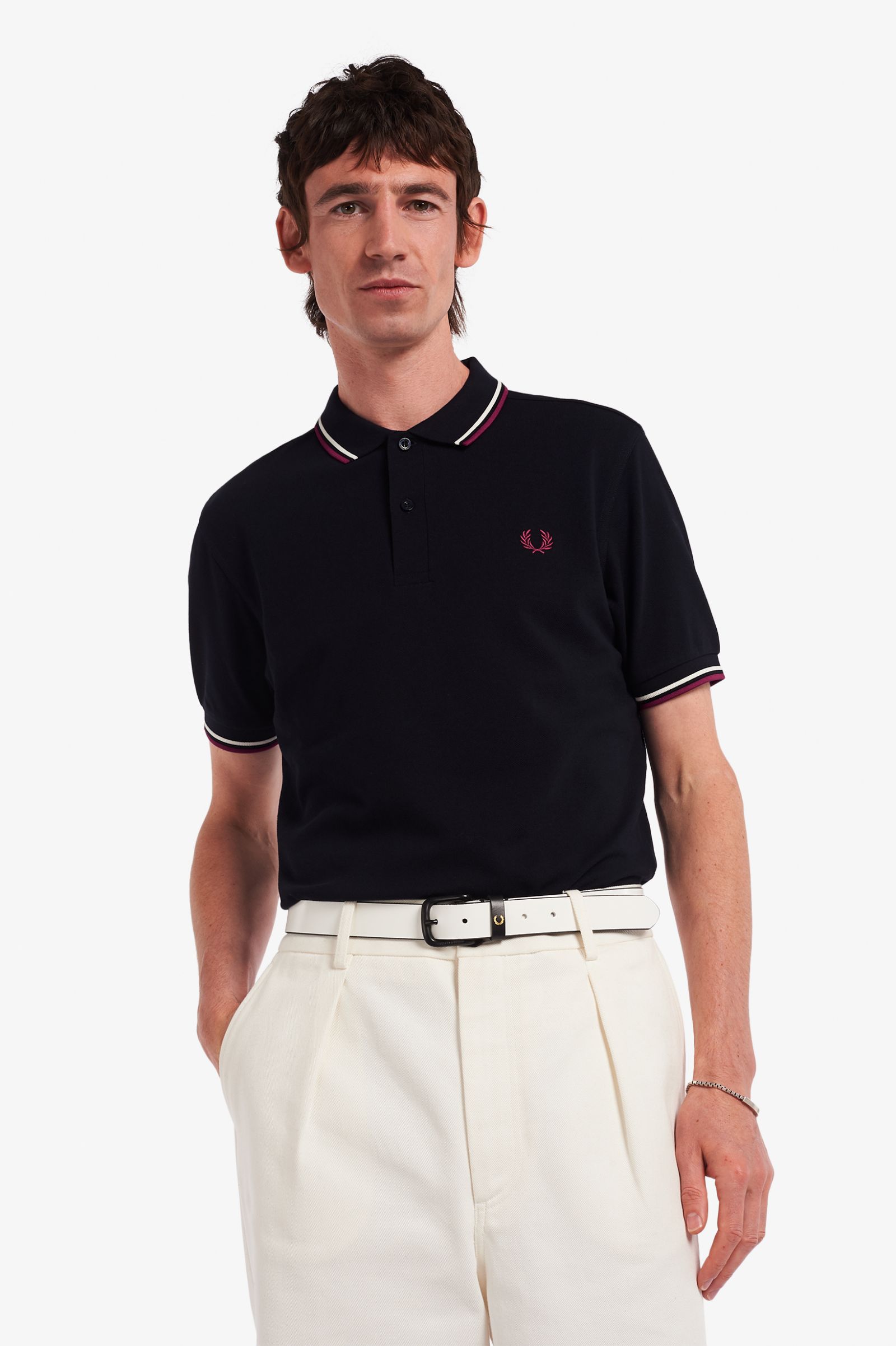 POLO FRED PERRY TWIN TIPPED NAVY