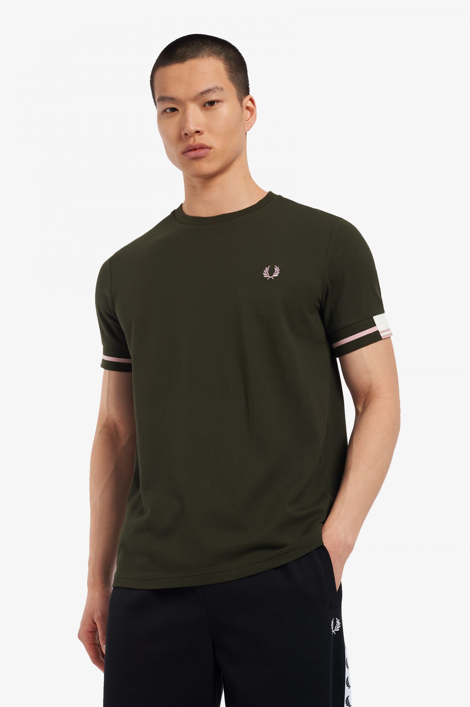 CAMISETA FRED PERRY HUNTING GREEN
