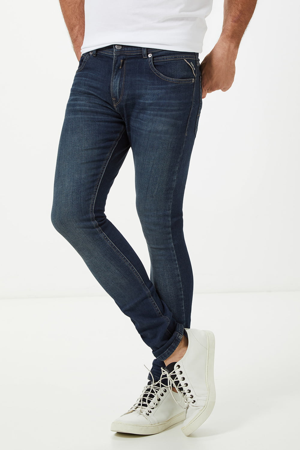 CALÇA JEANS REPLAY JONDRILL SUPER SKINNY 21 Blue Lord