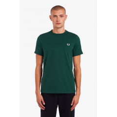 CAMISETA FRED PERRY RINGER GREEN