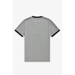 CAMISETA FRED PERRY TAPED RINGER CINZA