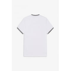CAMISETA FRED PERRY TWIN TIPPED BRANCA