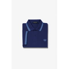 POLO FRED PERRY TWIN TIPPED BLUE
