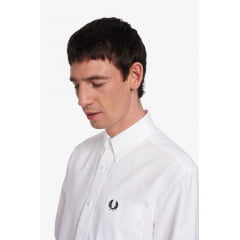 CAMISA FRED PERRY OXFORD BRANCA