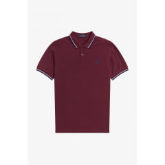 POLO FRED PERRY TWIN TIPPED AUBERGINE