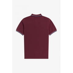 POLO FRED PERRY TWIN TIPPED AUBERGINE