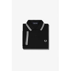 POLO FRED PERRY TWIN TIPPED BLACK PORCELAIN